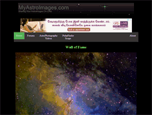 Tablet Screenshot of myastroimages.com